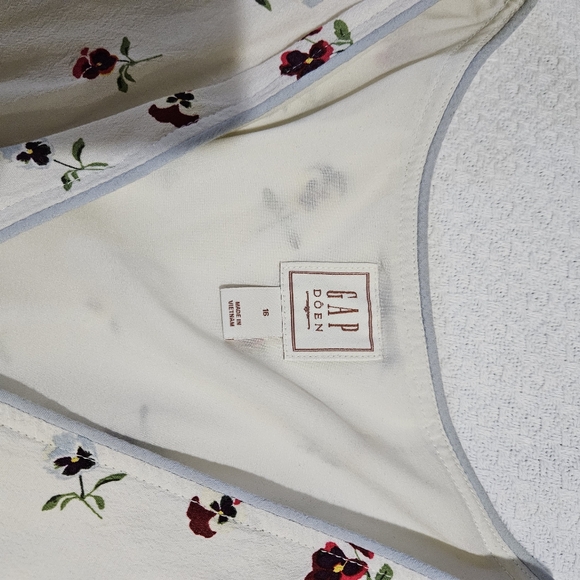 Gap x Doen Floral Midi Dress with Cap Sleeves size XL - Picture 2 of 11